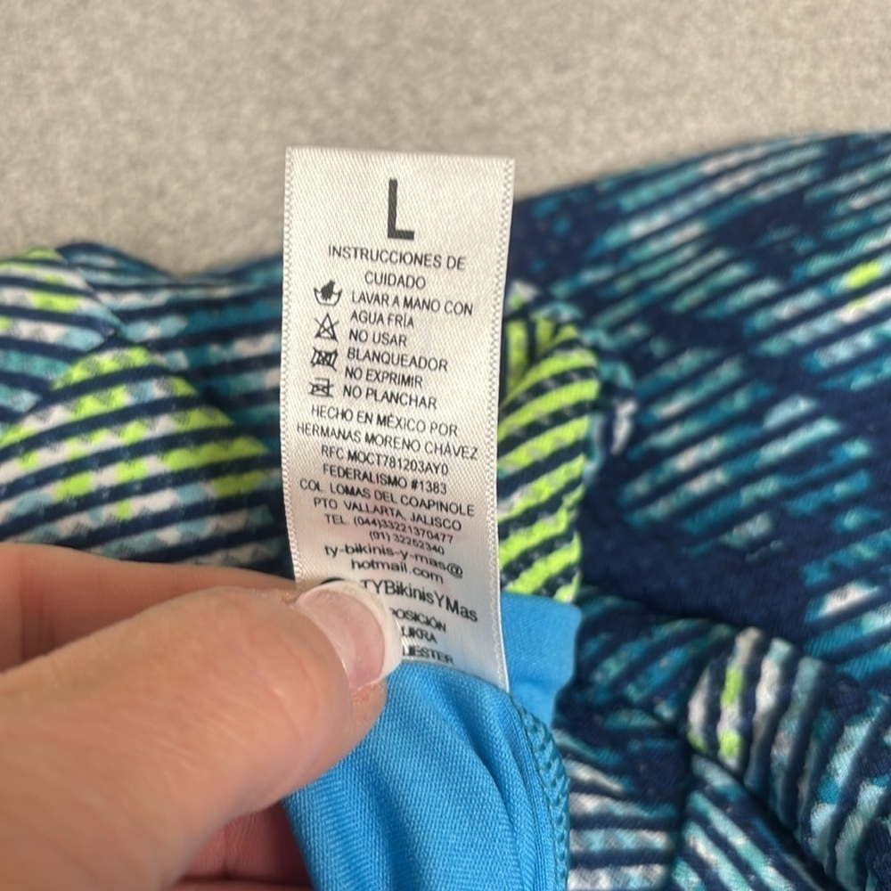 Ty 2 piece set, Blue and Green Patterned - Picture 10 of 13